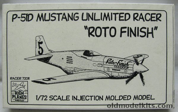 High Planes 1/72 P-51 Mustang Unlimited Class Racer 'Roto Finish' N7715C Reno 1972 (owned by Gunther Balz), 72011 plastic model kit